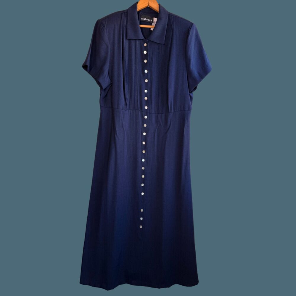 Vintage 90s Sag Harbor Button Front Shirtdress